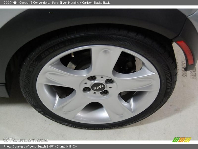 Pure Silver Metallic / Carbon Black/Black 2007 Mini Cooper S Convertible