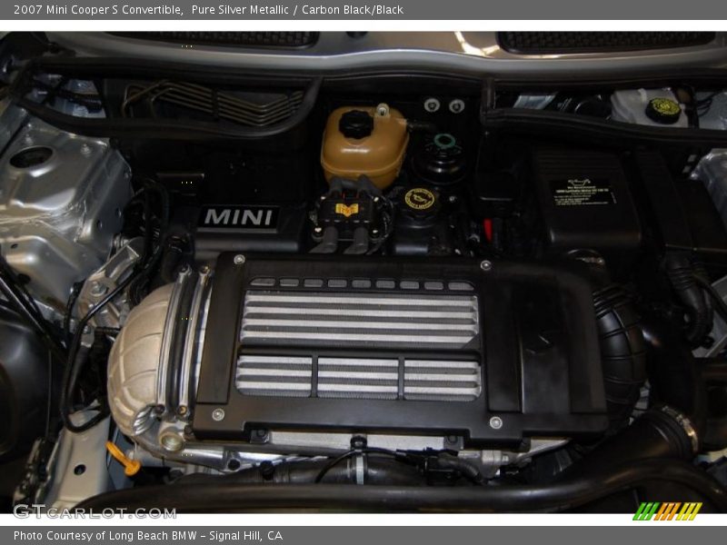 Pure Silver Metallic / Carbon Black/Black 2007 Mini Cooper S Convertible