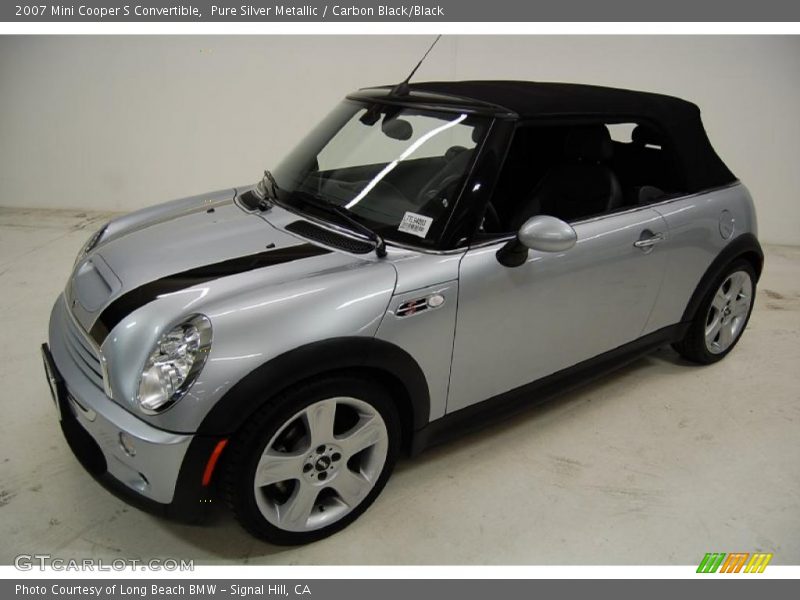 Pure Silver Metallic / Carbon Black/Black 2007 Mini Cooper S Convertible