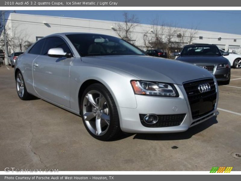 Ice Silver Metallic / Light Gray 2010 Audi A5 3.2 quattro Coupe