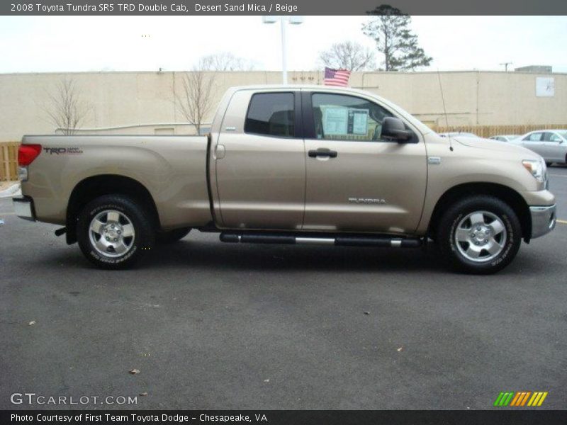 Desert Sand Mica / Beige 2008 Toyota Tundra SR5 TRD Double Cab