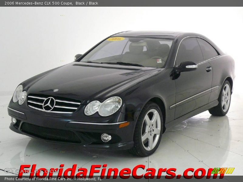 Black / Black 2006 Mercedes-Benz CLK 500 Coupe