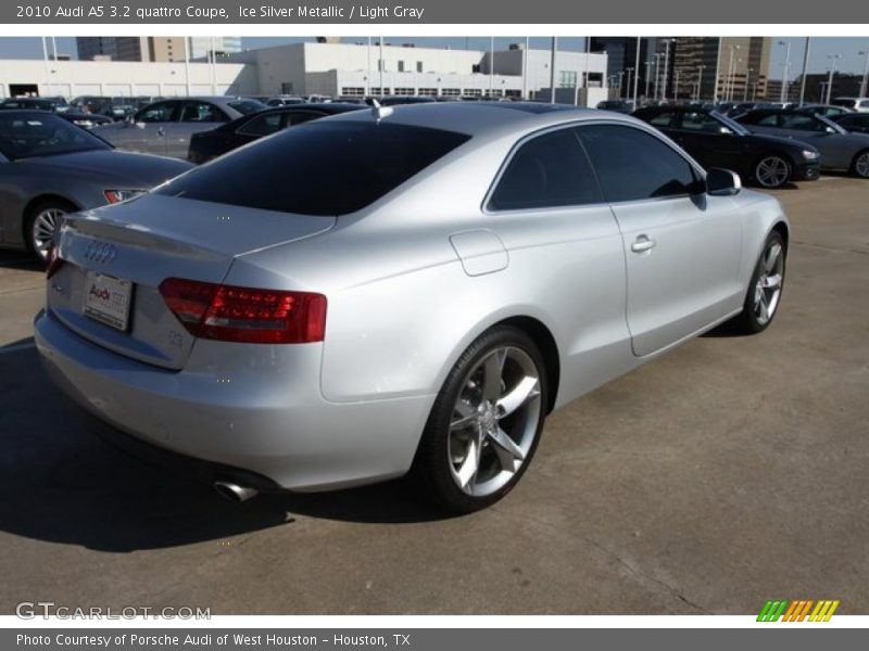Ice Silver Metallic / Light Gray 2010 Audi A5 3.2 quattro Coupe