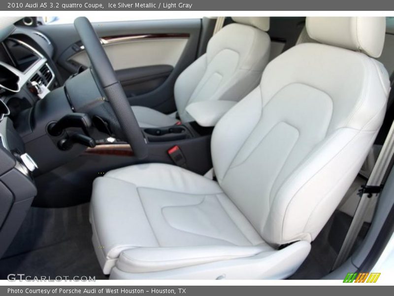 Ice Silver Metallic / Light Gray 2010 Audi A5 3.2 quattro Coupe
