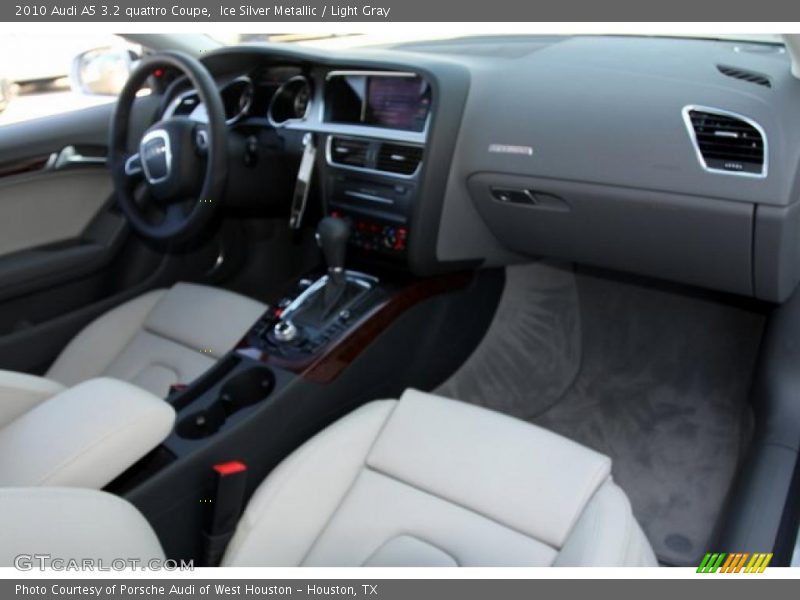 Ice Silver Metallic / Light Gray 2010 Audi A5 3.2 quattro Coupe