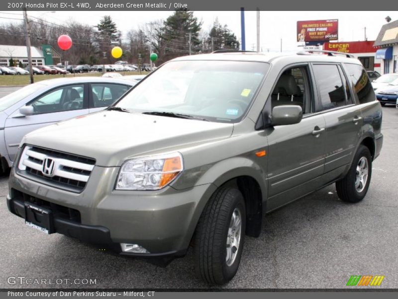 Aberdeen Green Metallic / Olive 2007 Honda Pilot EX-L 4WD