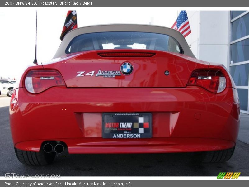Bright Red / Beige 2007 BMW Z4 3.0i Roadster