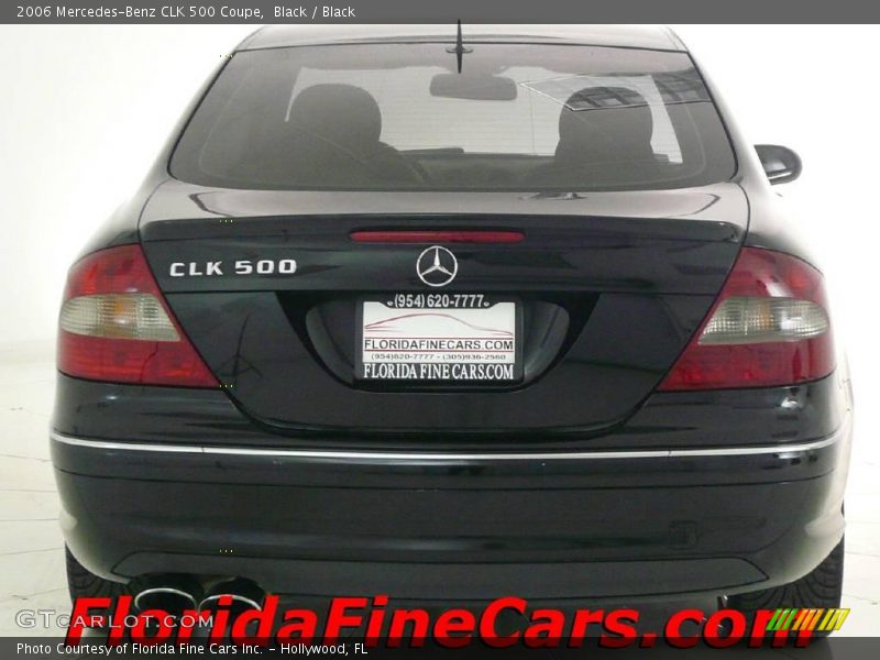 Black / Black 2006 Mercedes-Benz CLK 500 Coupe