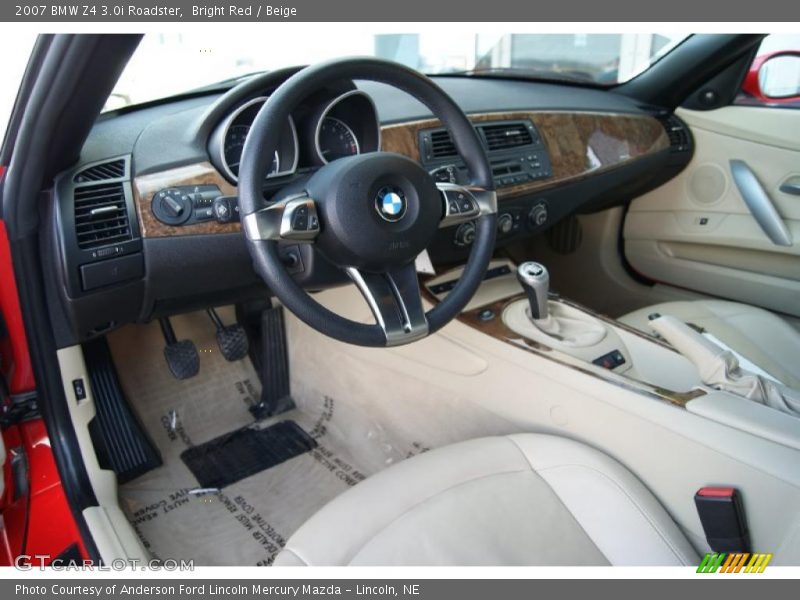 Bright Red / Beige 2007 BMW Z4 3.0i Roadster