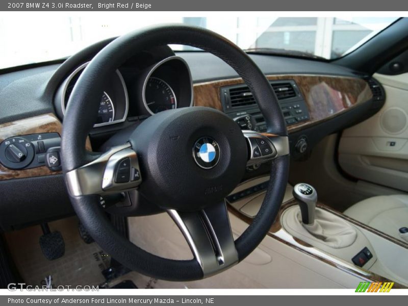 Bright Red / Beige 2007 BMW Z4 3.0i Roadster