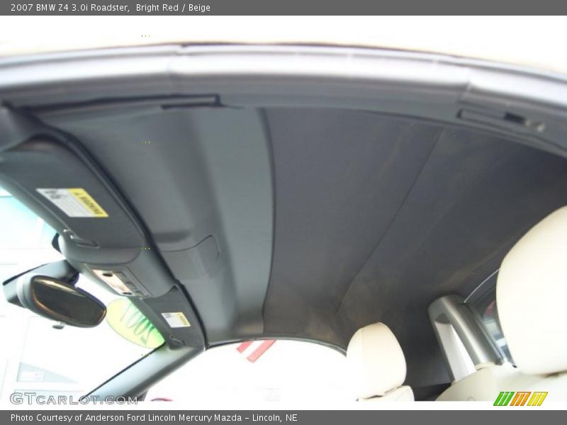 Bright Red / Beige 2007 BMW Z4 3.0i Roadster