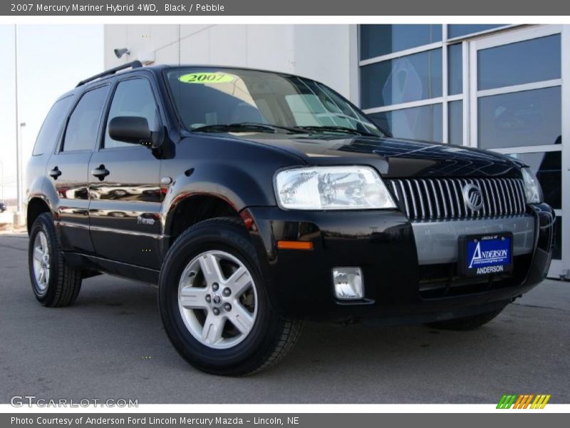 Black / Pebble 2007 Mercury Mariner Hybrid 4WD