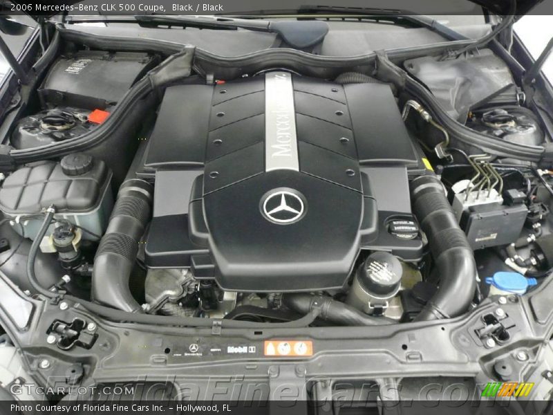 Black / Black 2006 Mercedes-Benz CLK 500 Coupe