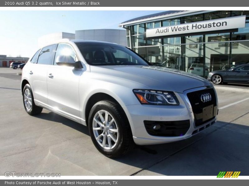 Ice Silver Metallic / Black 2010 Audi Q5 3.2 quattro