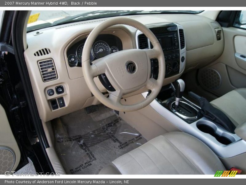 Black / Pebble 2007 Mercury Mariner Hybrid 4WD