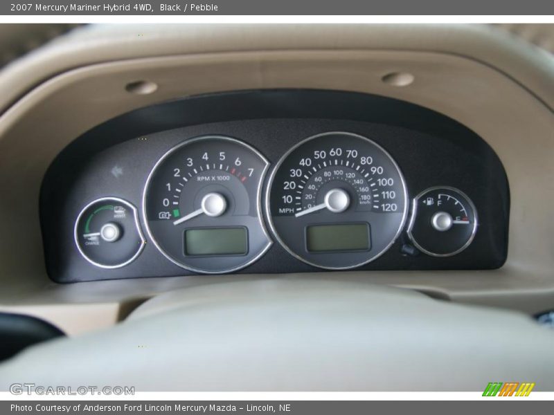 Black / Pebble 2007 Mercury Mariner Hybrid 4WD