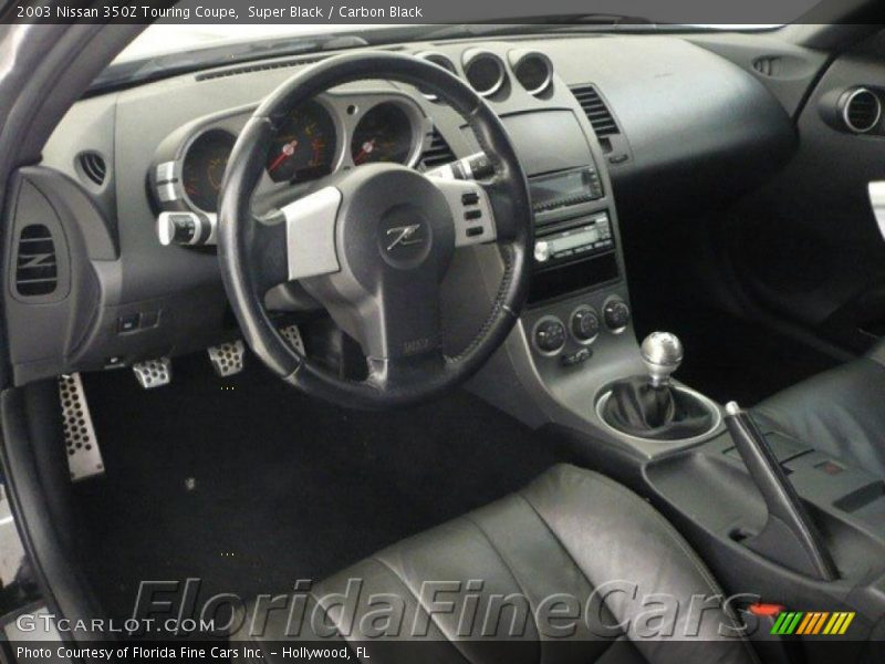Super Black / Carbon Black 2003 Nissan 350Z Touring Coupe
