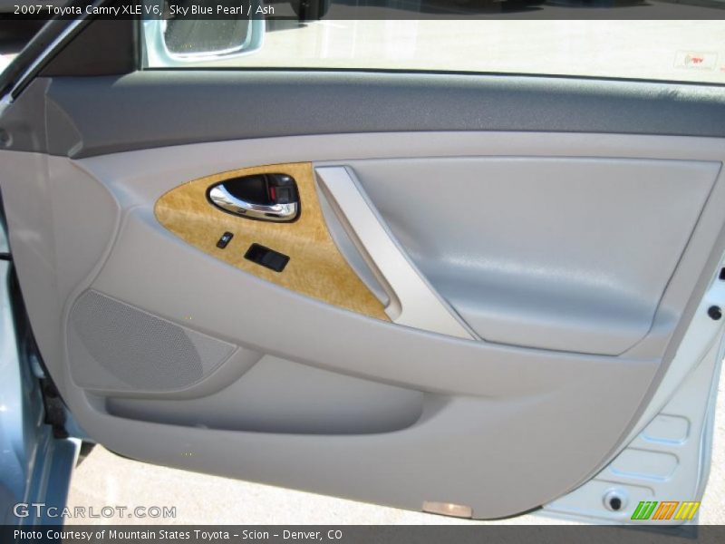 Sky Blue Pearl / Ash 2007 Toyota Camry XLE V6