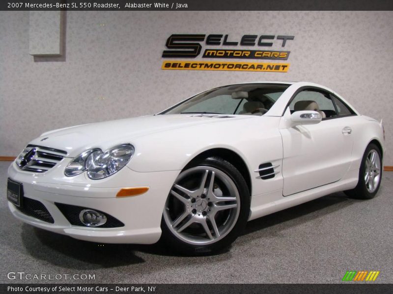 Alabaster White / Java 2007 Mercedes-Benz SL 550 Roadster