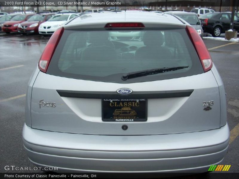 CD Silver Metallic / Medium Graphite 2003 Ford Focus ZX3 Coupe