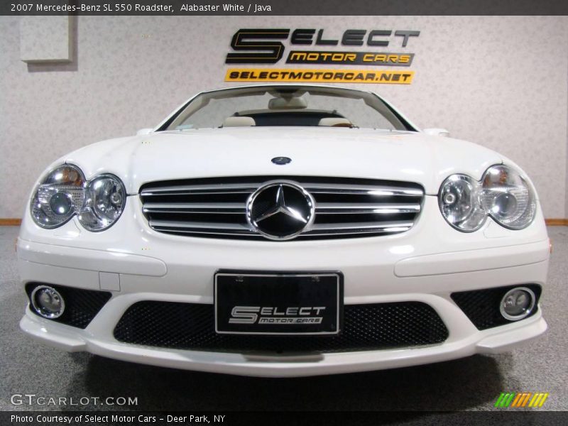 Alabaster White / Java 2007 Mercedes-Benz SL 550 Roadster