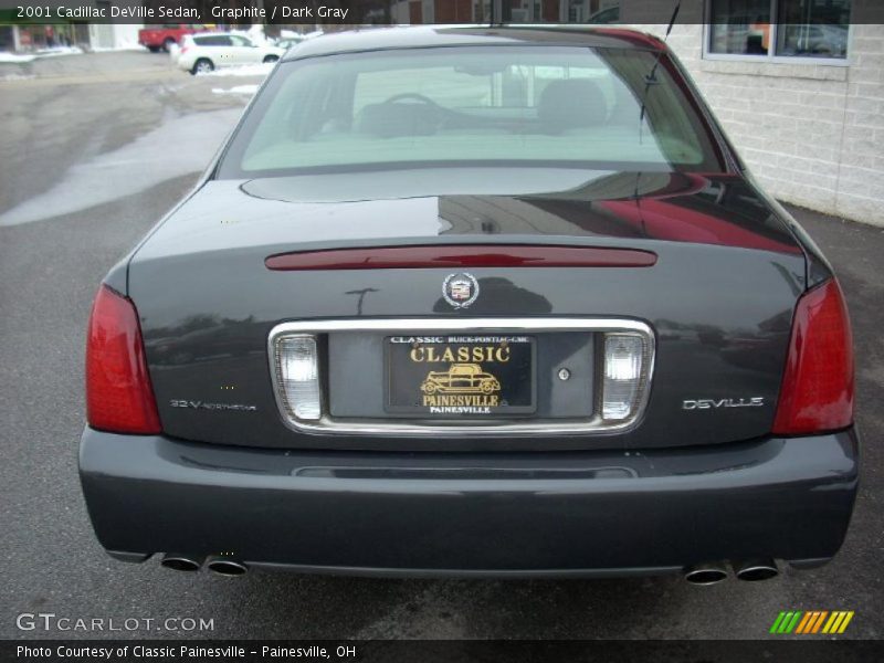 Graphite / Dark Gray 2001 Cadillac DeVille Sedan