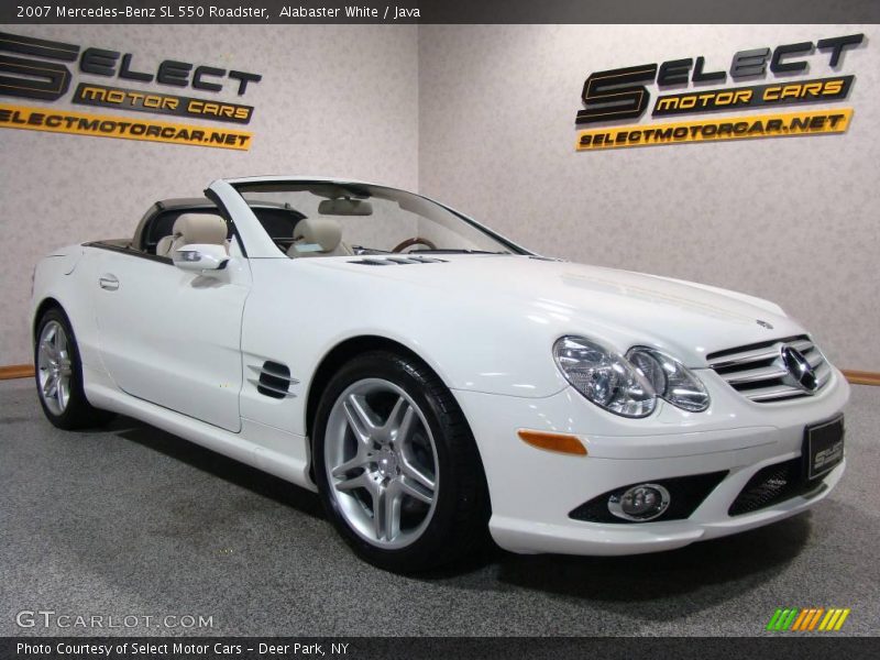Alabaster White / Java 2007 Mercedes-Benz SL 550 Roadster