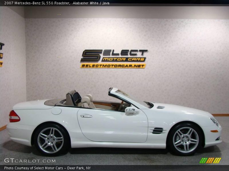 Alabaster White / Java 2007 Mercedes-Benz SL 550 Roadster
