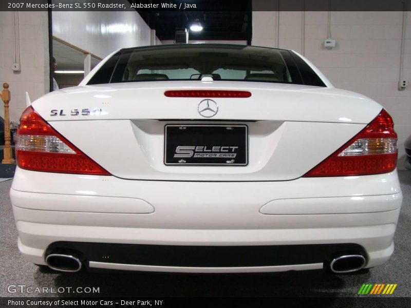 Alabaster White / Java 2007 Mercedes-Benz SL 550 Roadster