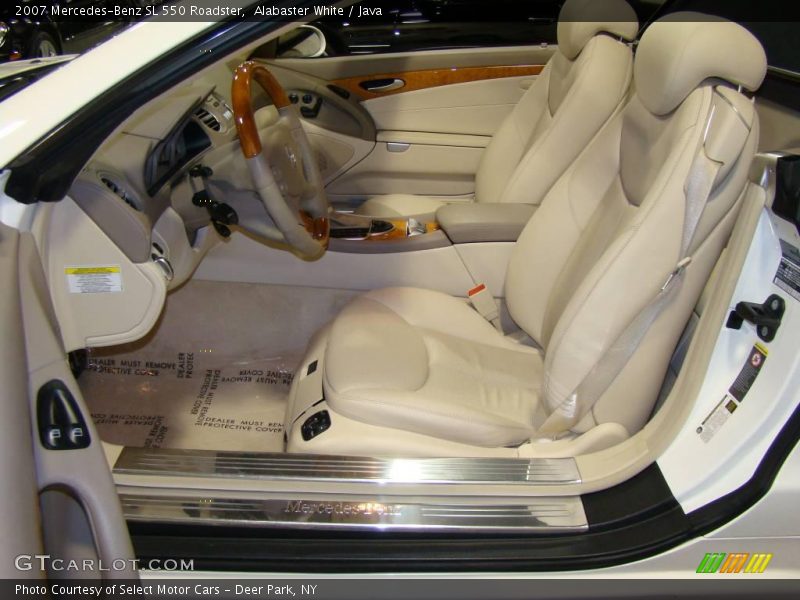 Alabaster White / Java 2007 Mercedes-Benz SL 550 Roadster
