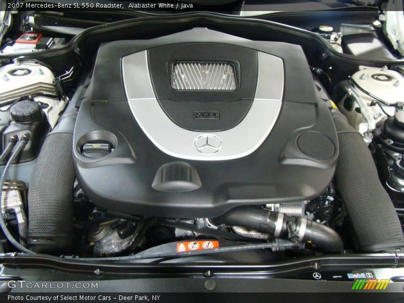 Alabaster White / Java 2007 Mercedes-Benz SL 550 Roadster