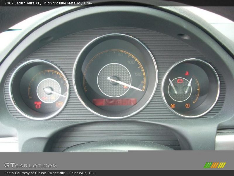 Midnight Blue Metallic / Gray 2007 Saturn Aura XE