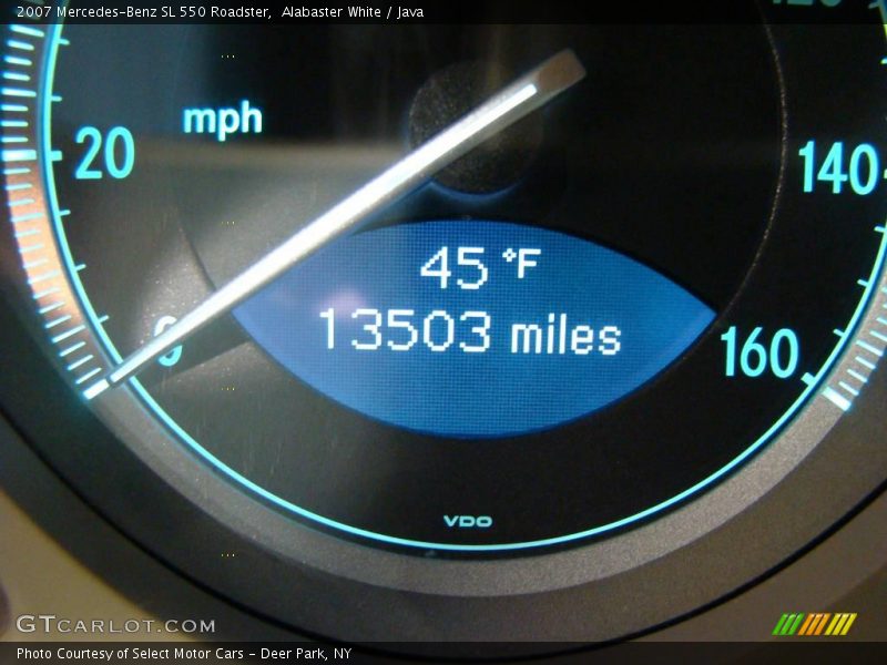Alabaster White / Java 2007 Mercedes-Benz SL 550 Roadster