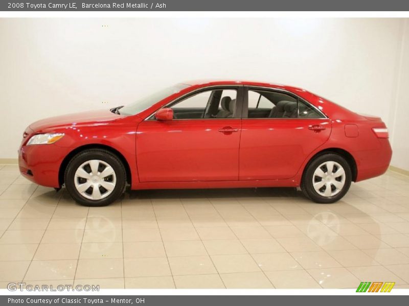 Barcelona Red Metallic / Ash 2008 Toyota Camry LE