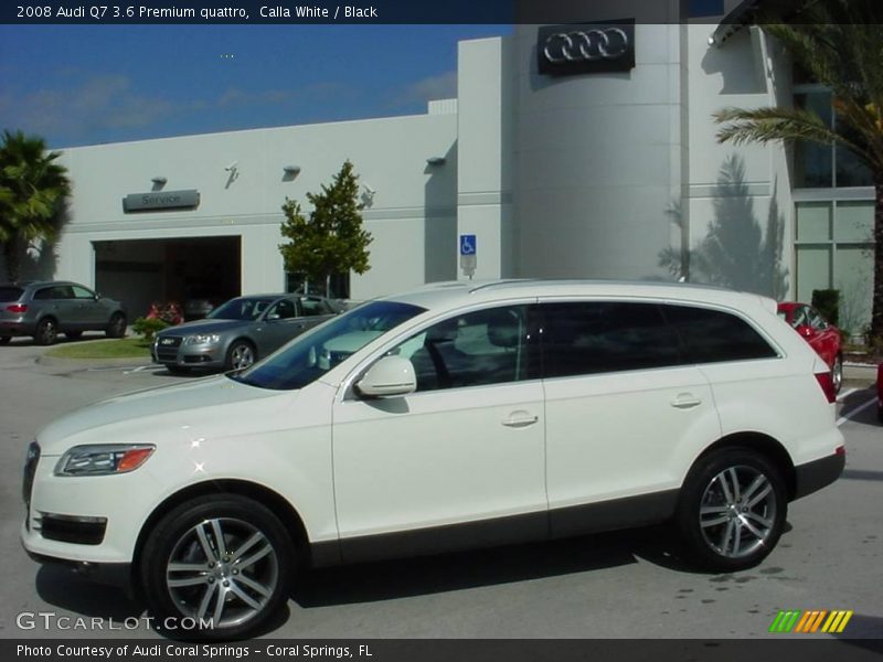 Calla White / Black 2008 Audi Q7 3.6 Premium quattro