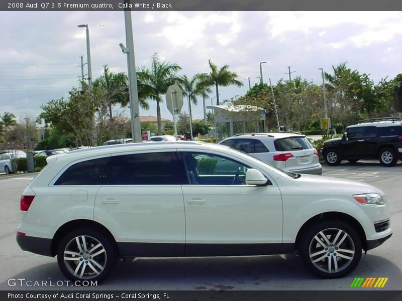 Calla White / Black 2008 Audi Q7 3.6 Premium quattro