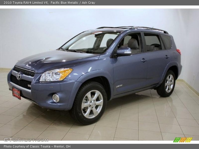 Pacific Blue Metallic / Ash Gray 2010 Toyota RAV4 Limited V6