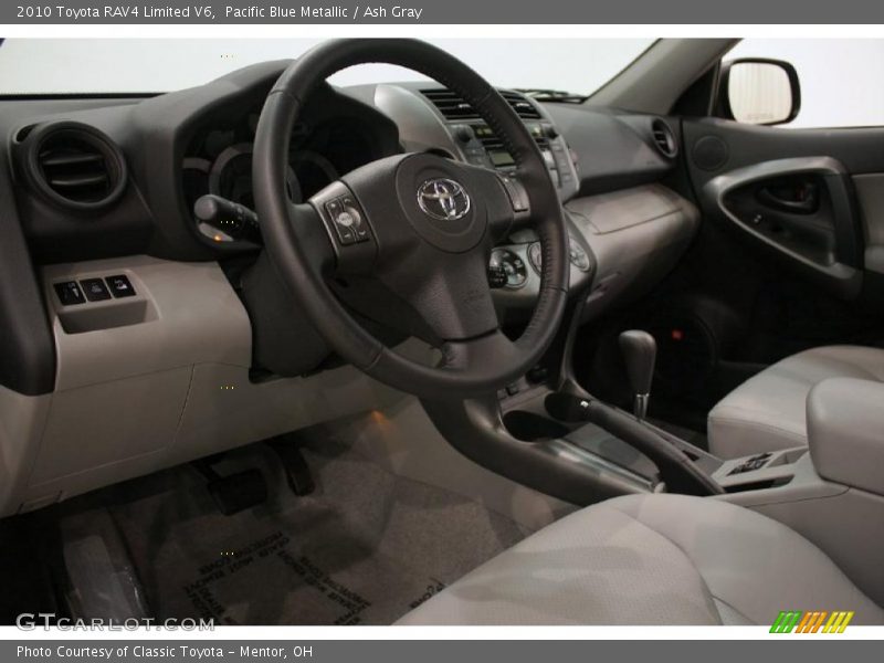 Pacific Blue Metallic / Ash Gray 2010 Toyota RAV4 Limited V6