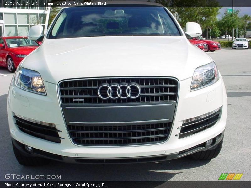 Calla White / Black 2008 Audi Q7 3.6 Premium quattro