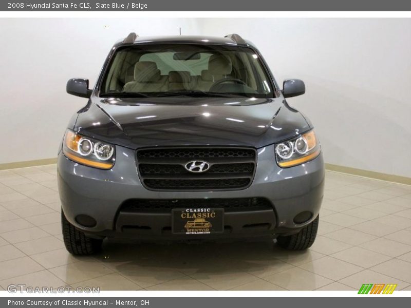 Slate Blue / Beige 2008 Hyundai Santa Fe GLS