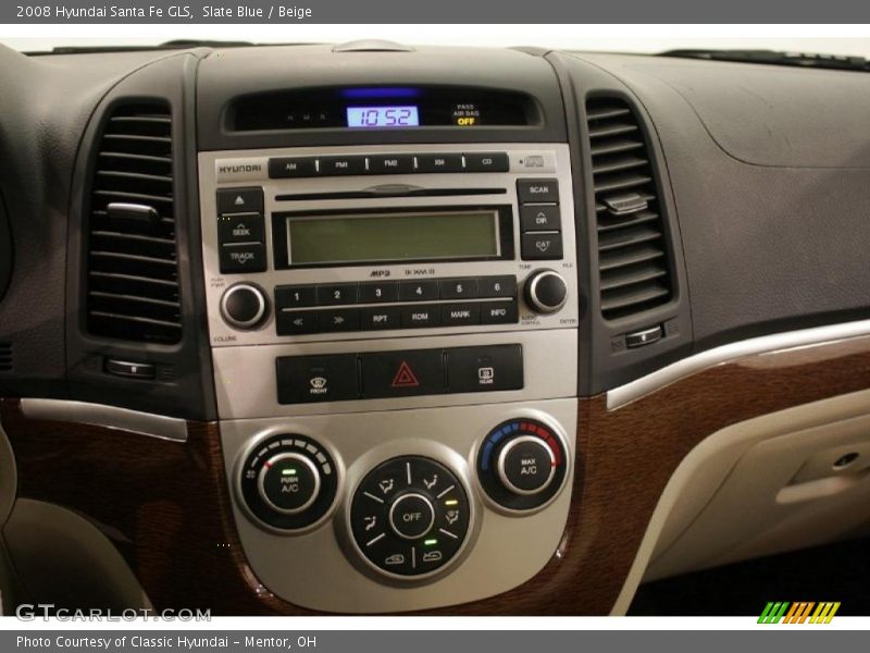 Slate Blue / Beige 2008 Hyundai Santa Fe GLS