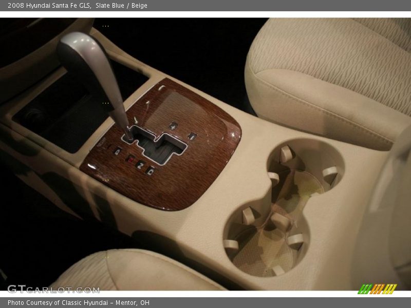 Slate Blue / Beige 2008 Hyundai Santa Fe GLS