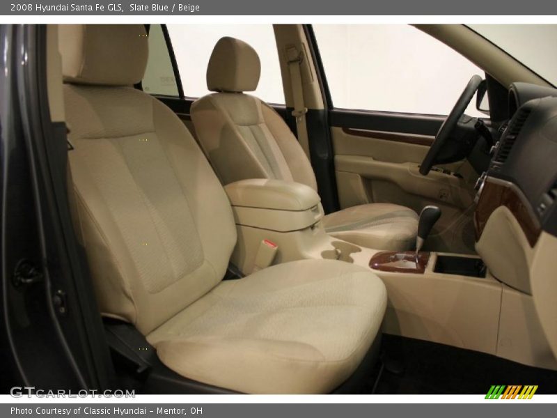 Slate Blue / Beige 2008 Hyundai Santa Fe GLS