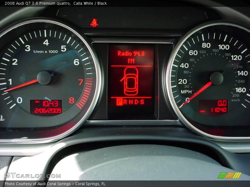 Calla White / Black 2008 Audi Q7 3.6 Premium quattro