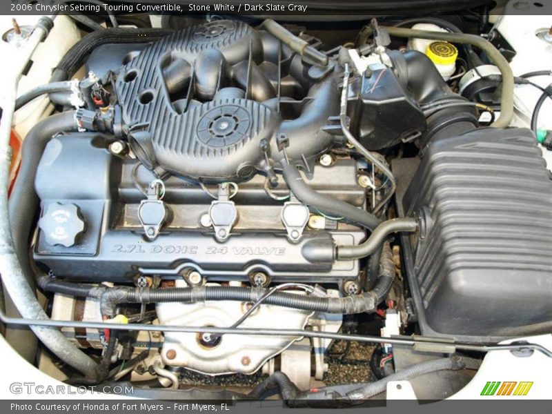 Stone White / Dark Slate Gray 2006 Chrysler Sebring Touring Convertible