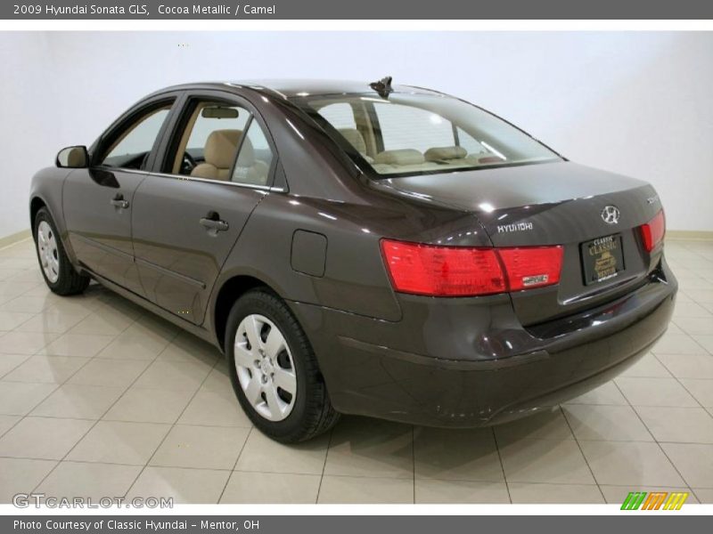 Cocoa Metallic / Camel 2009 Hyundai Sonata GLS