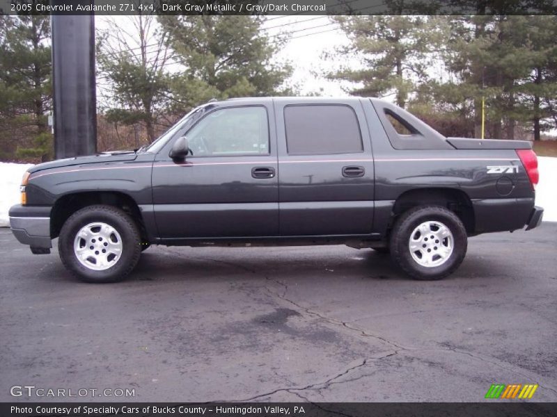 Dark Gray Metallic / Gray/Dark Charcoal 2005 Chevrolet Avalanche Z71 4x4