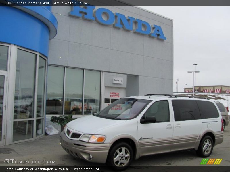 Arctic White / Taupe 2002 Pontiac Montana AWD