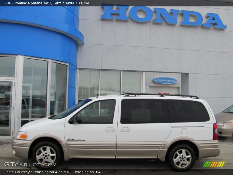 Arctic White / Taupe 2002 Pontiac Montana AWD