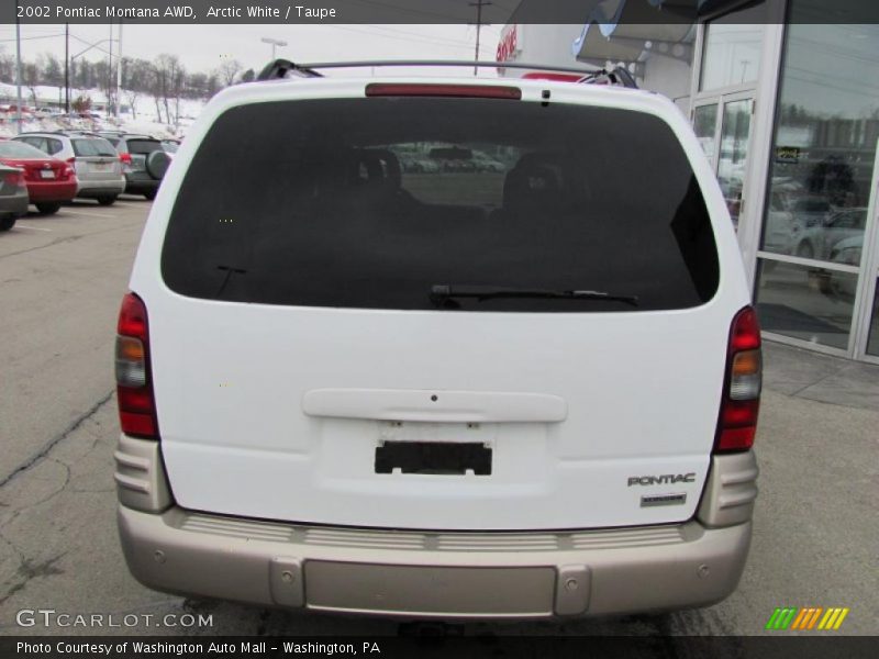 Arctic White / Taupe 2002 Pontiac Montana AWD